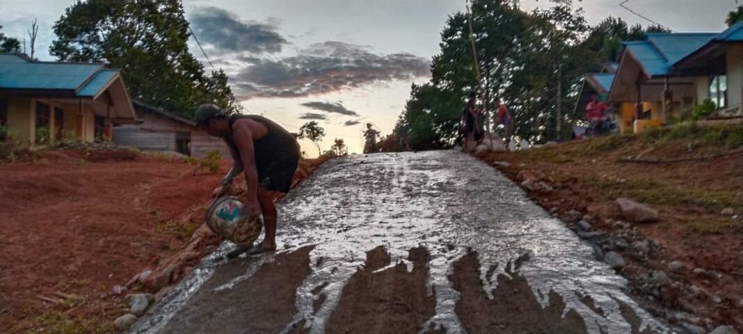 Pengecoran Jalan TMMD ke-126 di Boven Digoel Rampung 100%, Warga Kini Nikmati Akses Lebih Baik