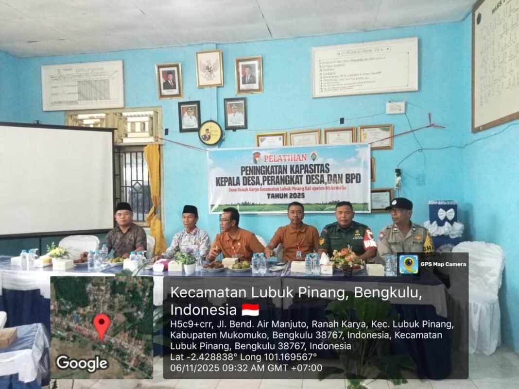 Kodim 0428/MukoMuko Hadiri Kegiatan Peningkatan Kapasitas Perangkat Desa