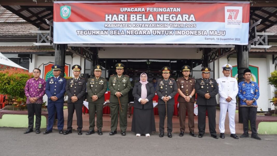 Bela Negara Bangkit: Komandan Kodim 1015/Sampit Hadiri Upacara Ke-77 di Kotawaringin Timur