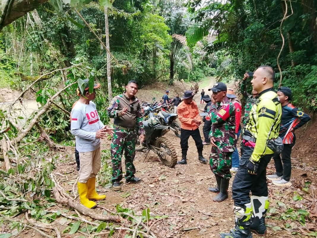 Dandim Sidrap Tinjau Lokasi Longsor di Desa Leppangngeng, Pastikan Akses Jalan Segera Pulih