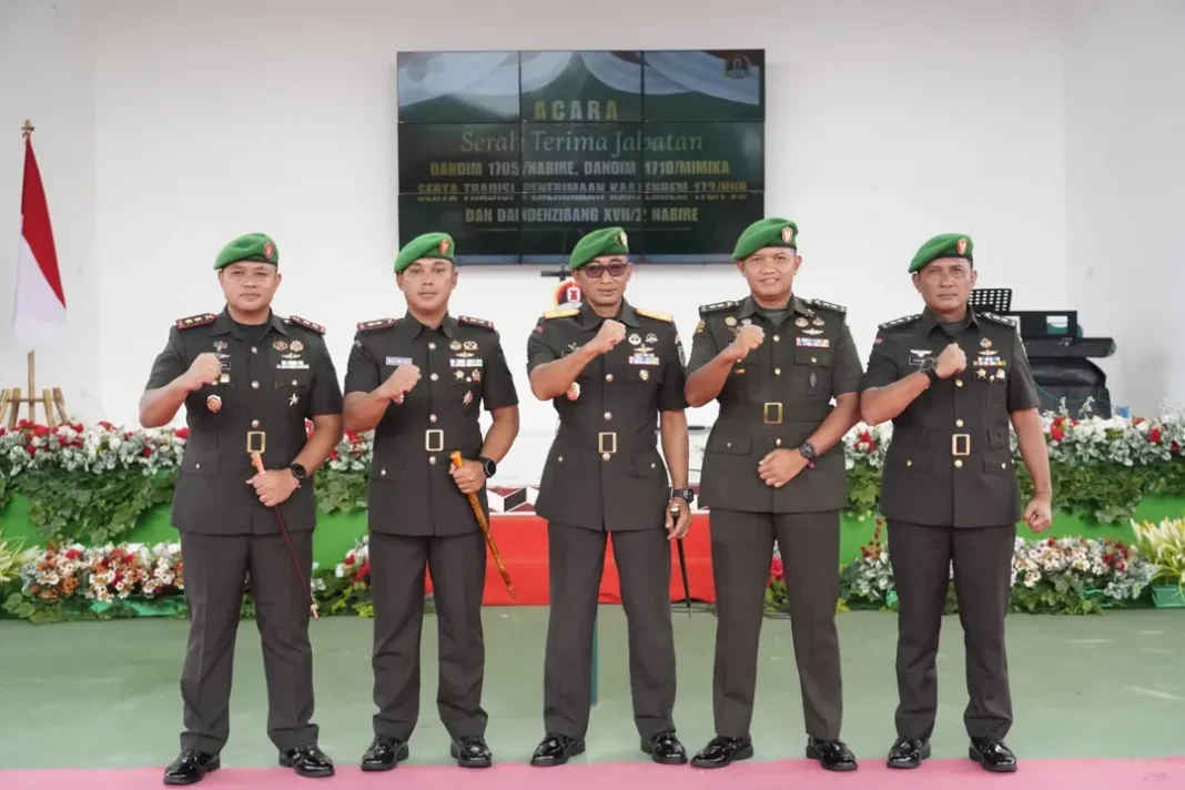 Sertijab Dandim 1710/Mimika: Letkol Redi Dwi Yuda Ambil Alih Kepemimpinan dengan Semangat Baru