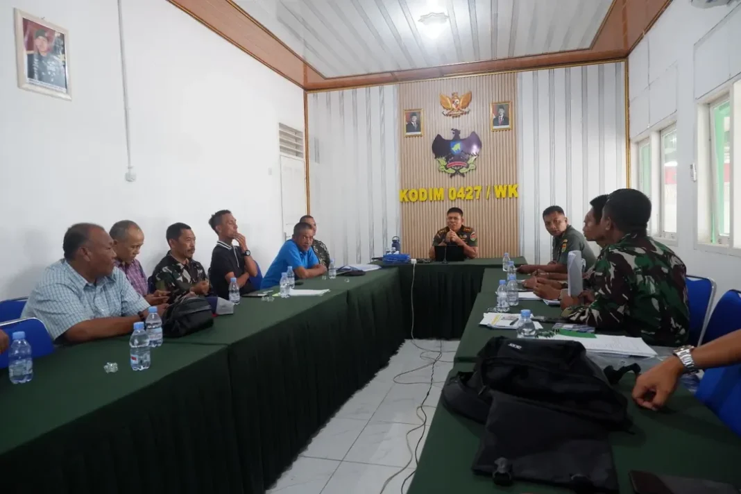 Perkuat Sinergi Pembangunan, Dandim 0427/Way Kanan Hadiri Rapat Evaluasi KDKMP