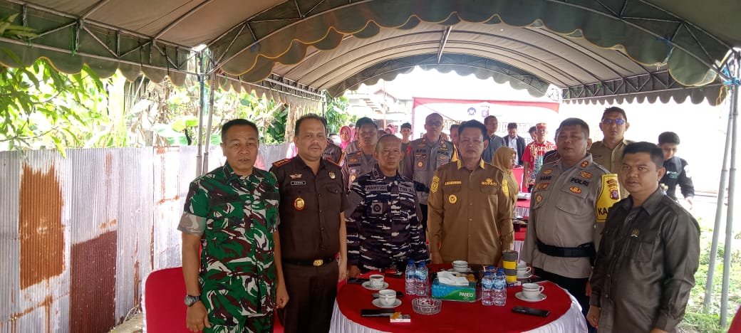 Dukung Generasi Emas, Kodim 1015/Sampit Hadiri Ground Breaking Gedung SPPG di Seruyan