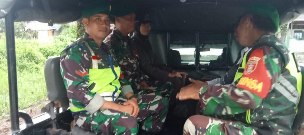 Koramil 1001-06/Amuntai Utara Gelar Patroli Gabungan Jaga Kamtibmas