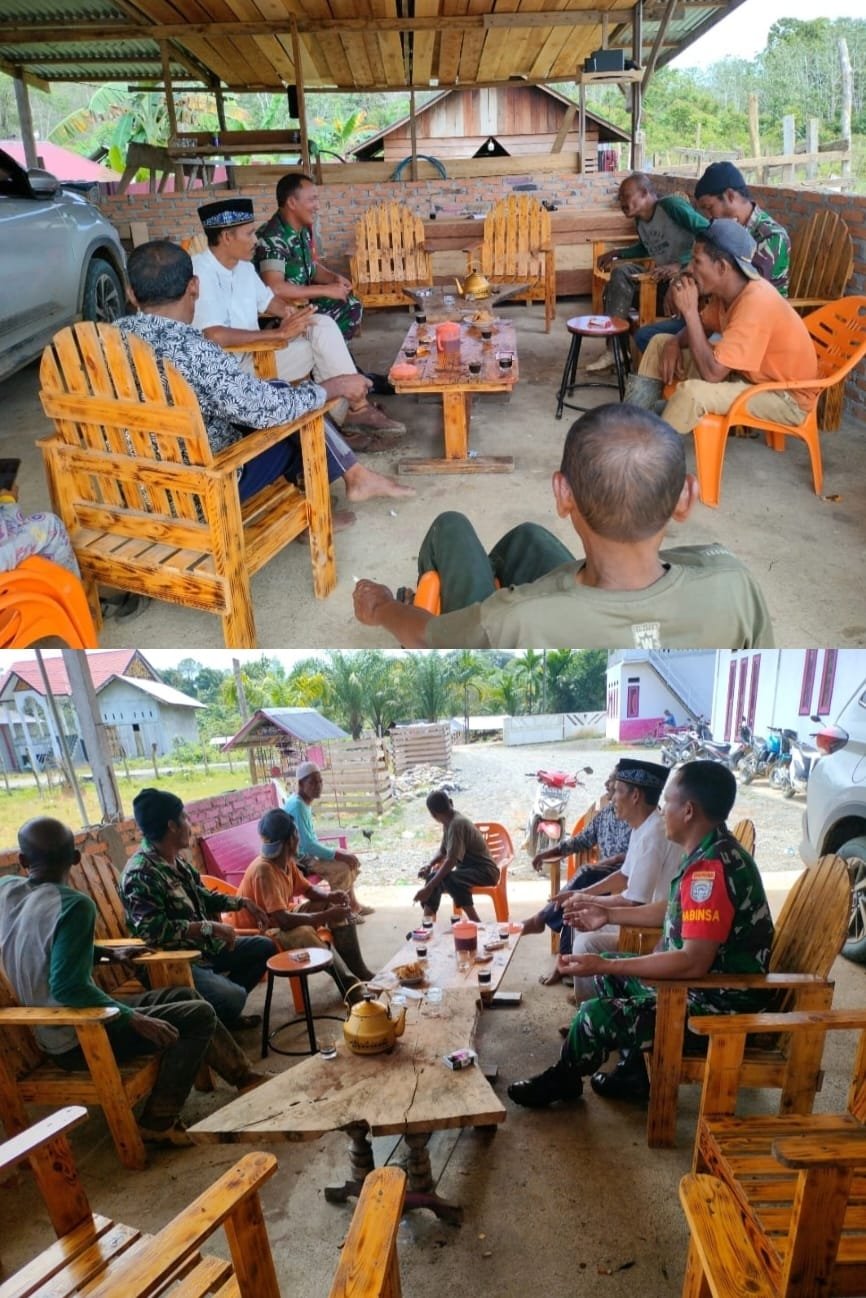 Detik – Detik Sambut Tahun Baru 2026, Babinsa Koramil 04/Meureubo Sampaikan Larangan Merayakan Berlebihan