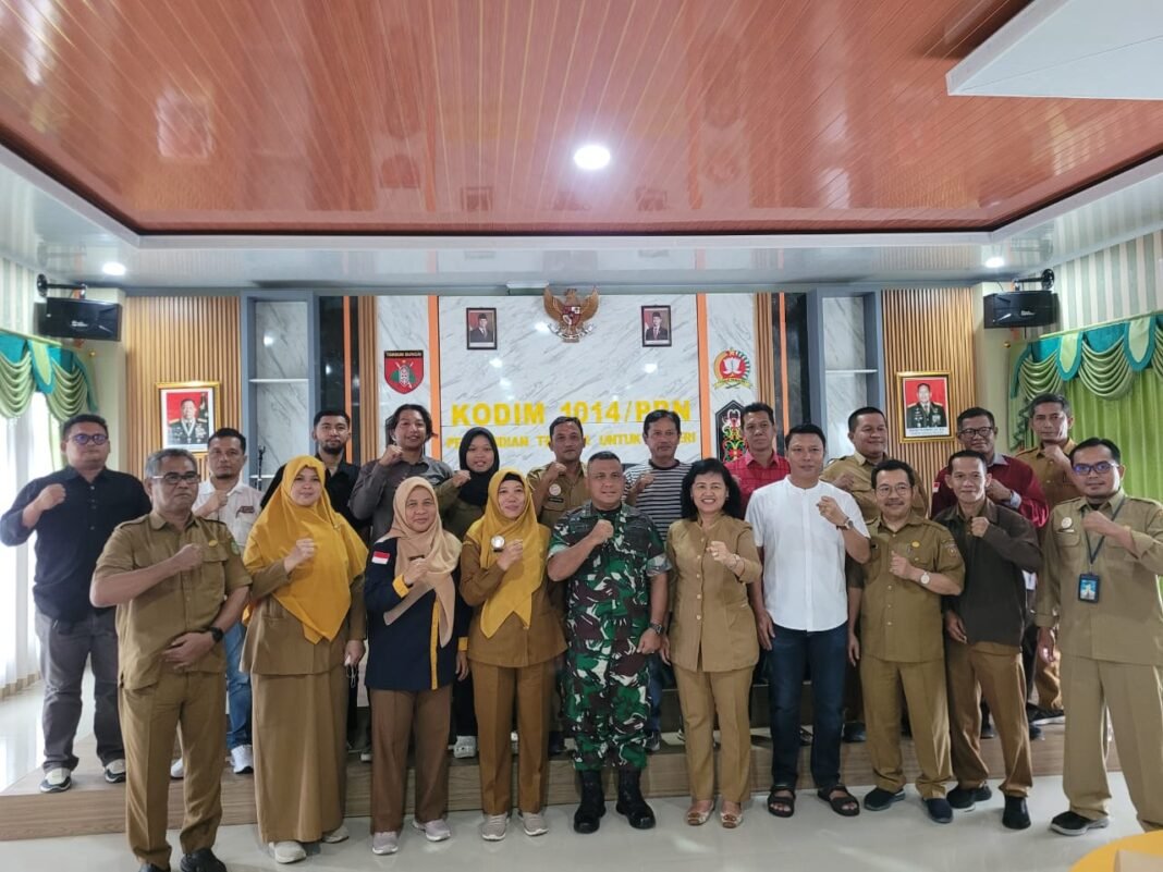 Kodim 1014/Pbn Fasilitasi Rapat Koordinasi untuk Percepat Cetak Sawah di Kalteng