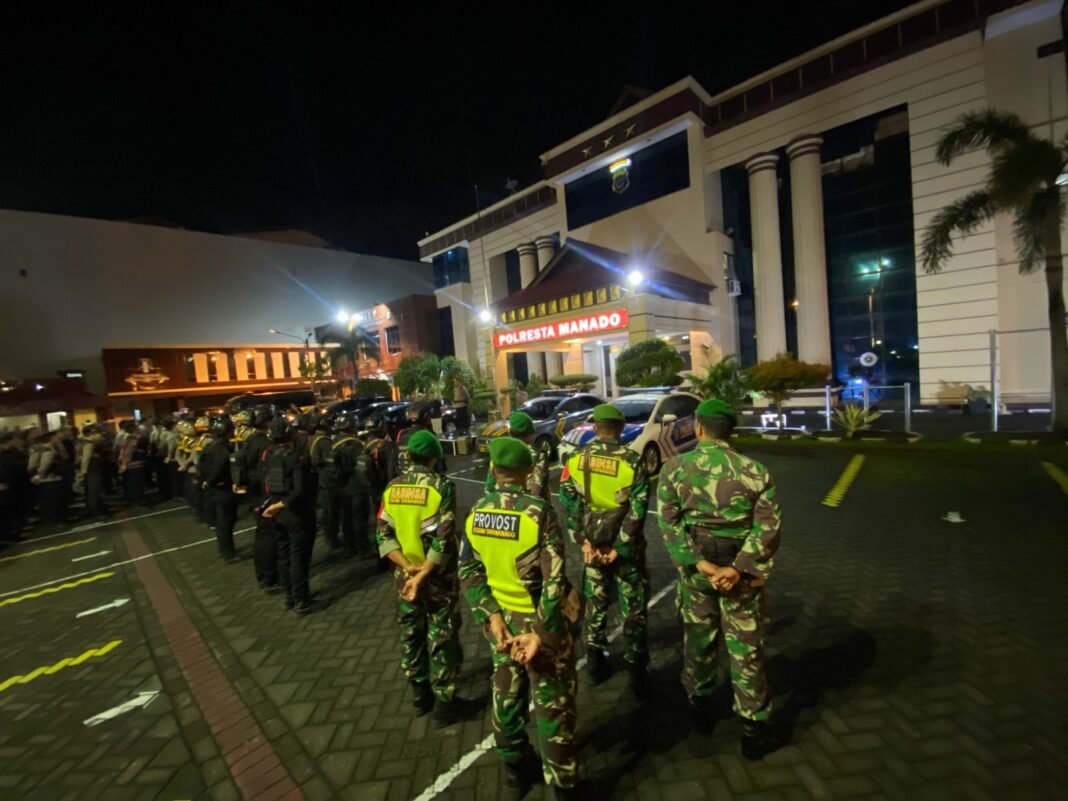 Sinergi TNI-Polri: Patroli Gabungan Amankan Kota Manado