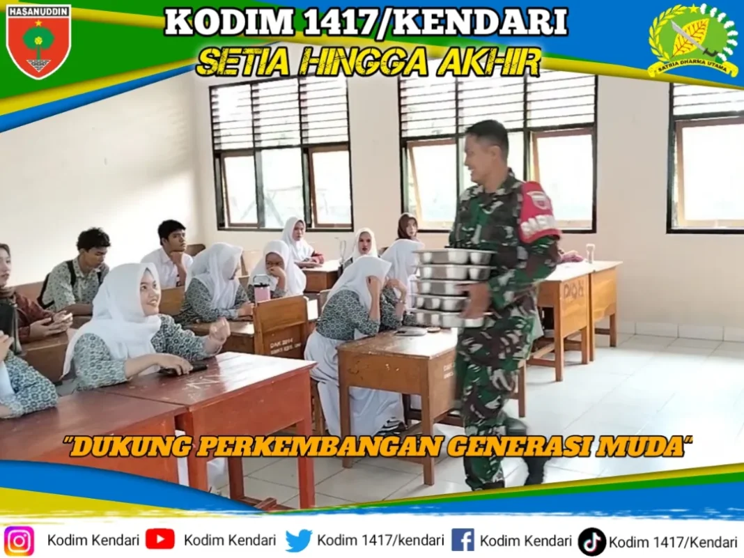 TNI Dukung Program Makan Bergizi Gratis di Konawe, Pastikan Akses Gizi untuk Anak dan Warga
