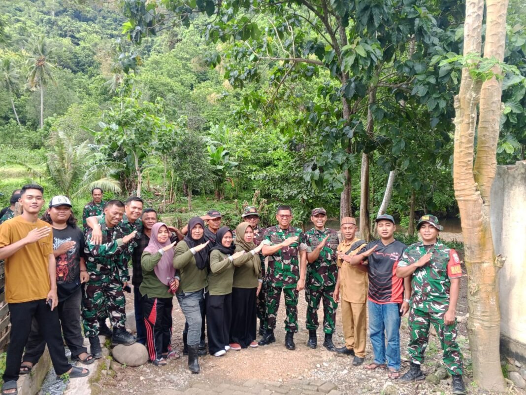 Danrem 162/Wira Bhakti Tinjau Lokasi Jembatan Gantung di Sumbawa Barat