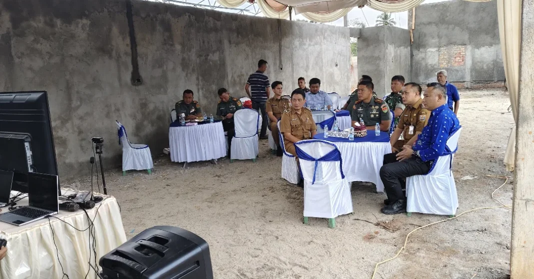Percepat Pembangunan Desa, Dandim 0427 Ikuti Vicon di Bumi Ratu