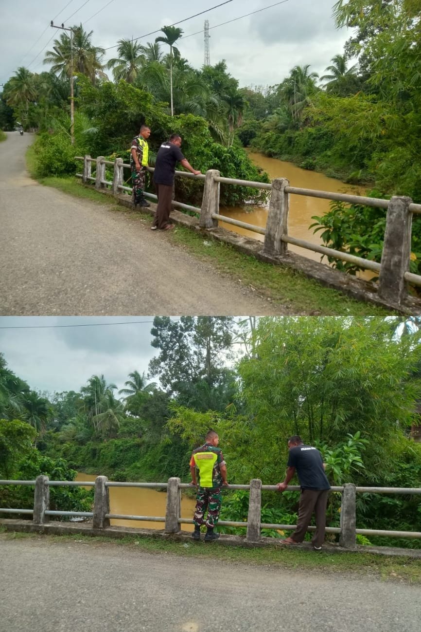 Serka Ongku Bersama Warga Cek Kebersihan Aliran Sungai