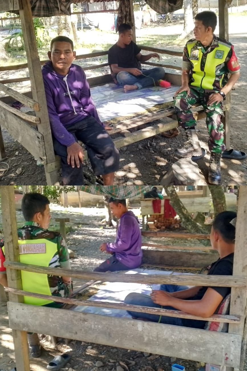 Melalui Komsos, Babinsa Jalin Interaksi dan Kebersamaan Bersama Warga