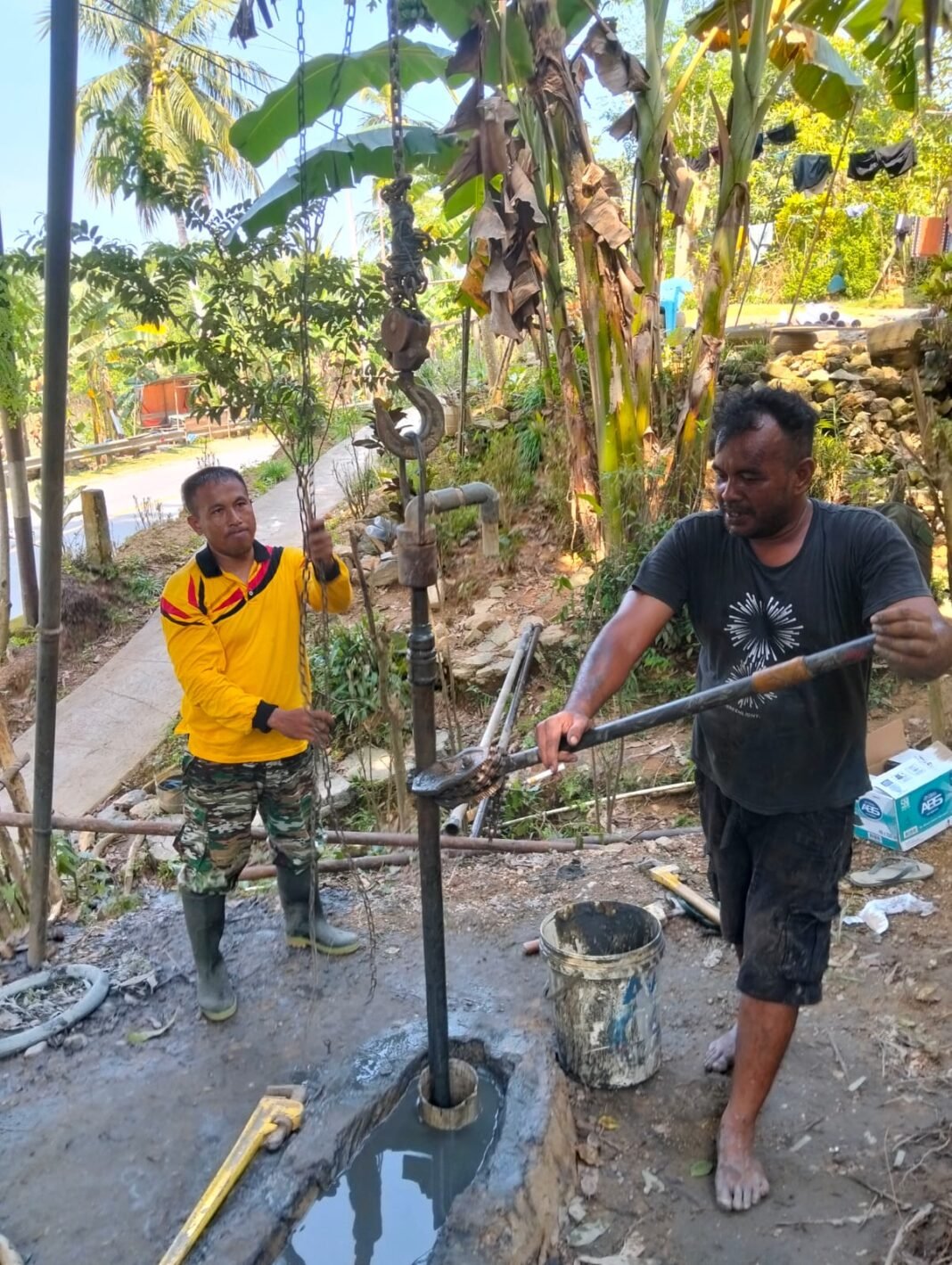 Satgas TMMD 127 Kodim Kendari Hadirkan Akses Air Bersih untuk Warga Tondonggeu