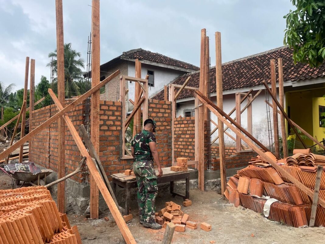 TMMD Teruskan Program Pembangunan RTLH di Desa Tanjung Rejo