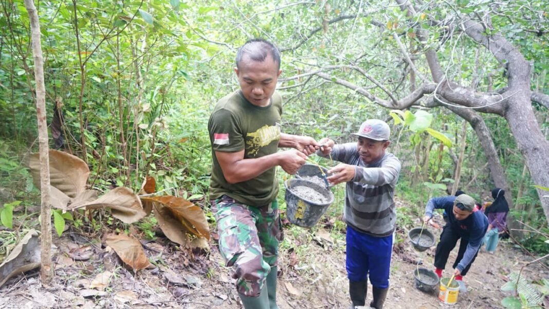 Kolaborasi Satgas TMMD 127 dan Warga Sambuli Wujudkan Infrastruktur Air Bersih