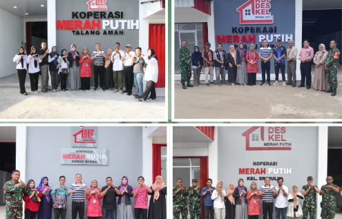 Kasdim 0418/Palembang Temani Kunjungan Tim Kantor Staf Kepresidenan di Empat Lokasi KDKMP Selesai 100%