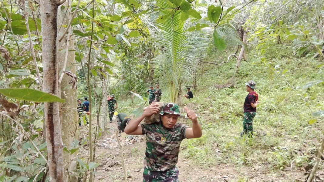 Kerja Sama Satgas TMMD dan Masyarakat Percepat Pembangunan di Kendari