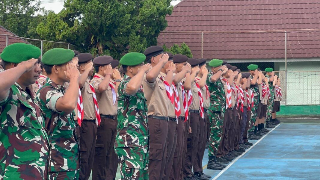 Mayor Inf I Dewa Gede Yudawan Pimpin Upacara Peresmian Korps Kadet Republik Indonesia di Bangli