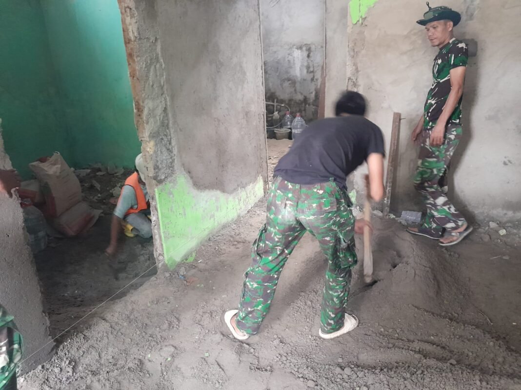 TMMD Kodim Depok Perbaiki Rumah Tak Layak Huni untuk Warga