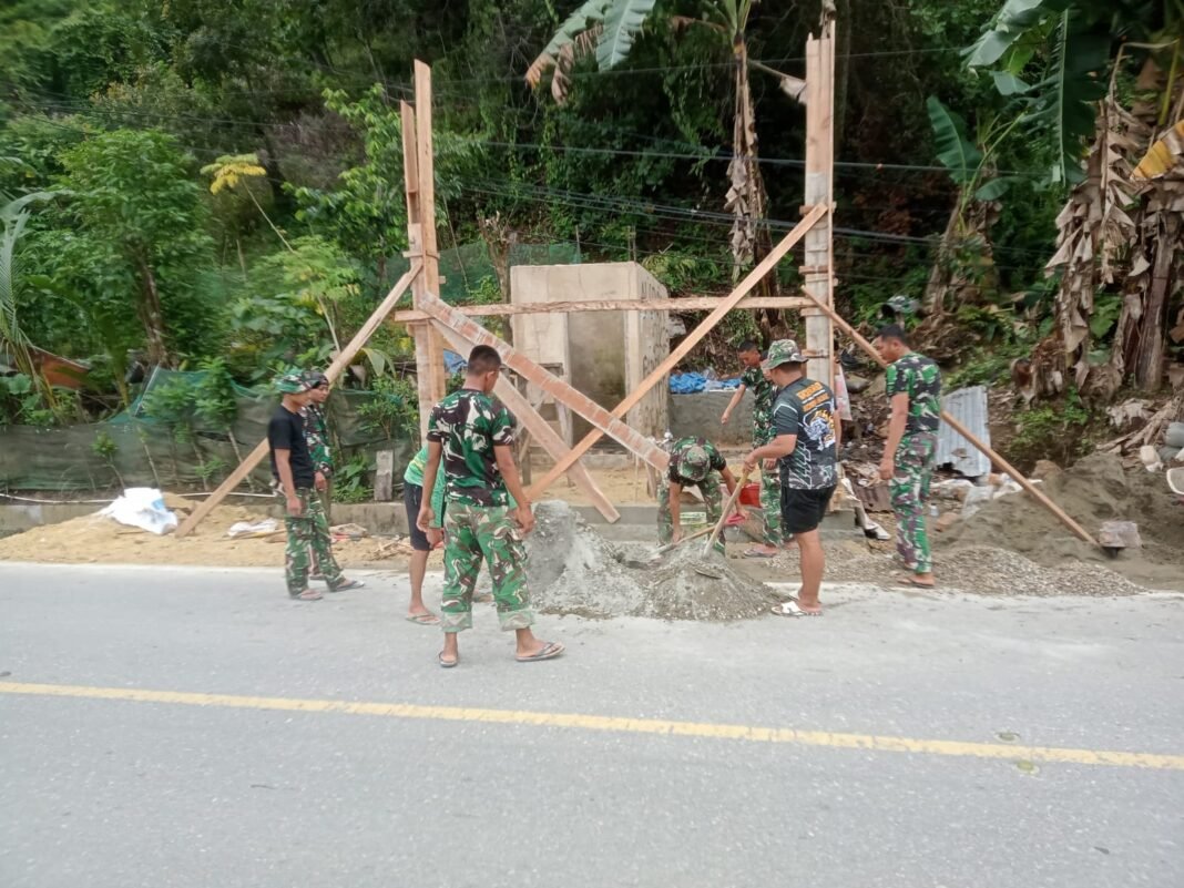 Satgas TMMD 127 Tingkatkan Sanitasi Melalui Pembangunan MCK di Sambuli