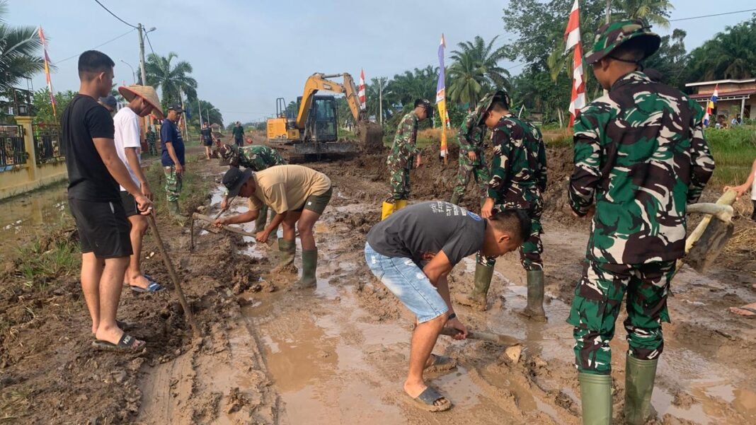 Peningkatan Akses Transportasi: Hari Ke-7 TMMD 127 Di Banyuasin
