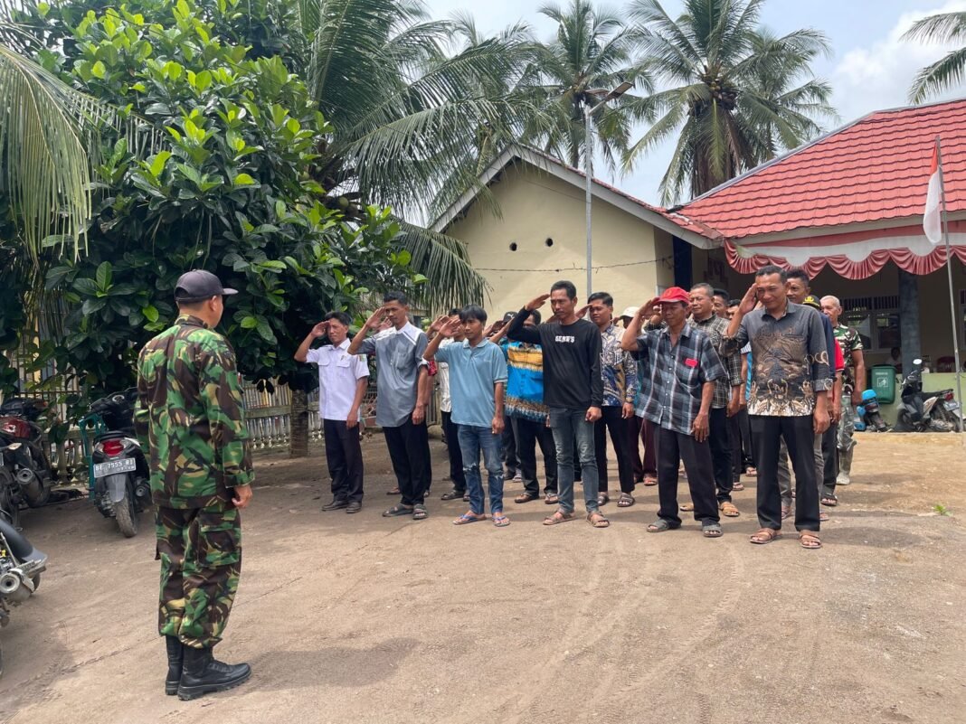 Pelatihan PBB Satgas TMMD: Bangun Disiplin dan Kekompakan Warga Desa Tanjung Rejo