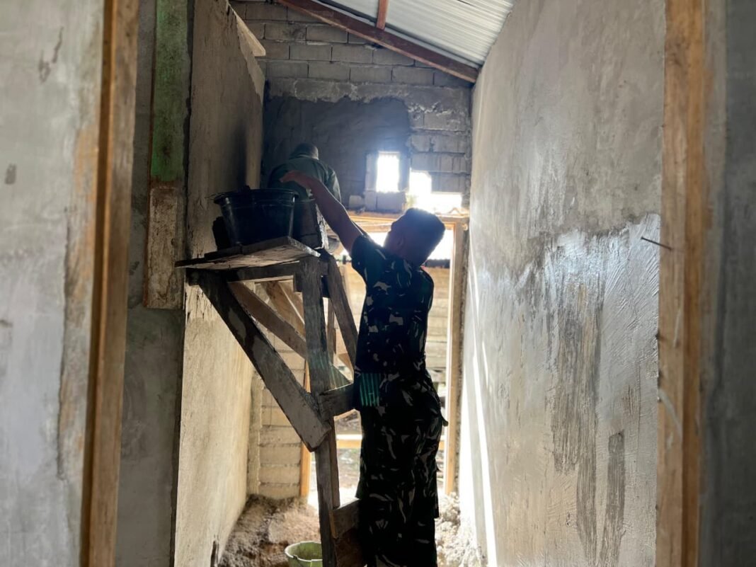 Pembangunan Rumah Layak Huni di Dusun Ogomolobu Terus Berjalan pada TMMD ke-127