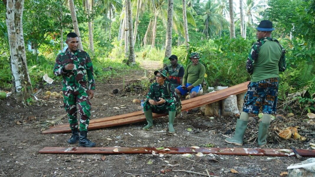 Kedekatan Dandim dan Masyarakat Warnai Istirahat Pembangunan TMMD ke-127