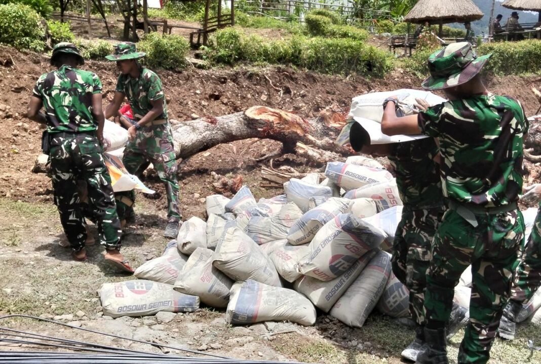 Kodim 1618/TTU Percepat Pembangunan Sekolah di Perbatasan TTU