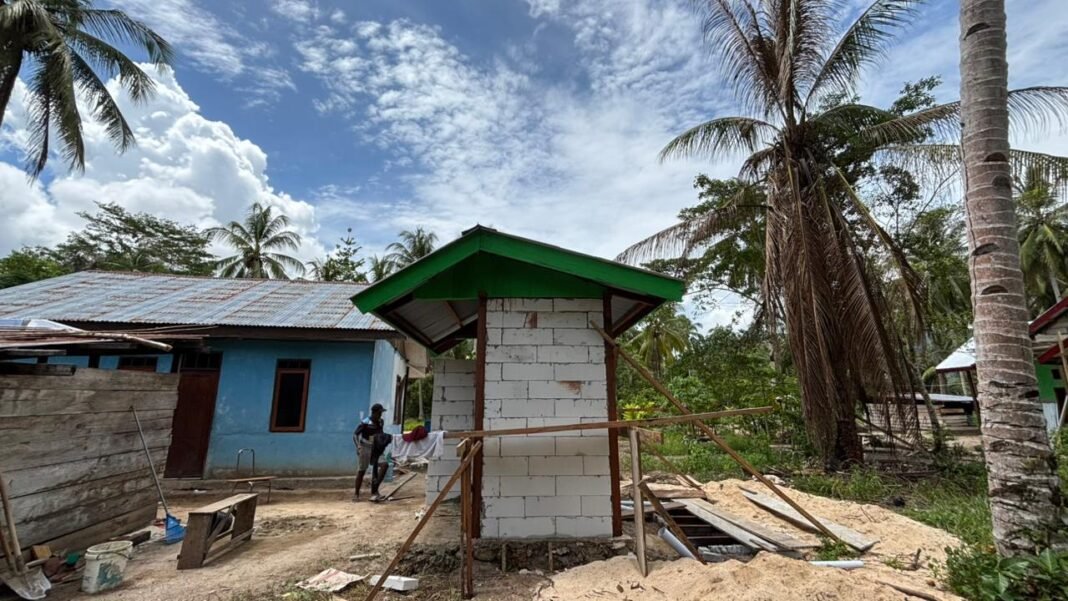 Pembangunan MCK TMMD ke-127 di Kampung Sisir 2 Mencapai 30 Persen