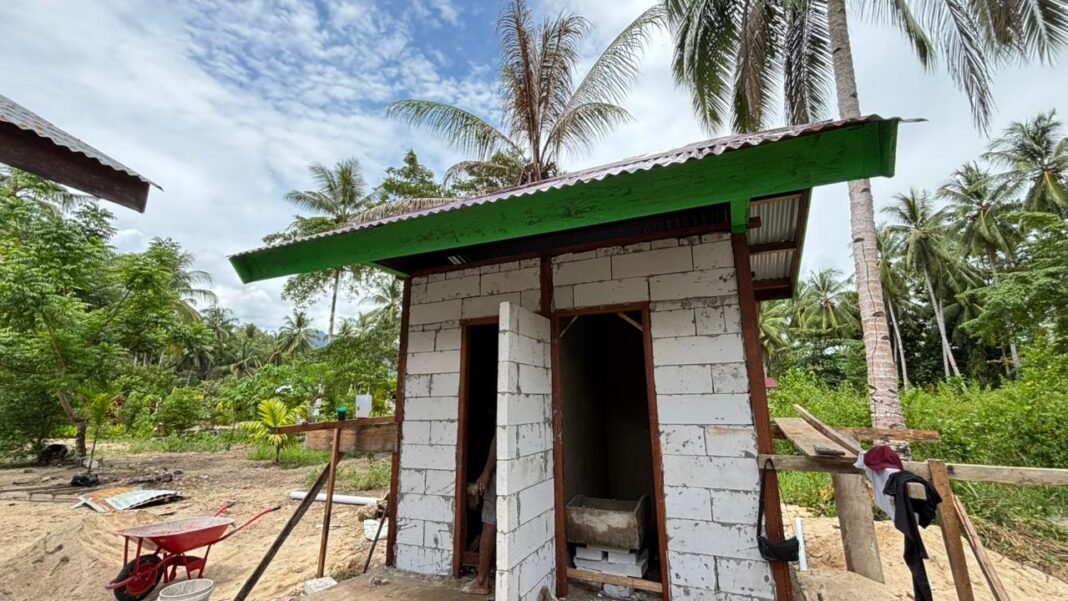 Progres Pembangunan MCK TMMD ke-127 di Kaimana Capai 30%