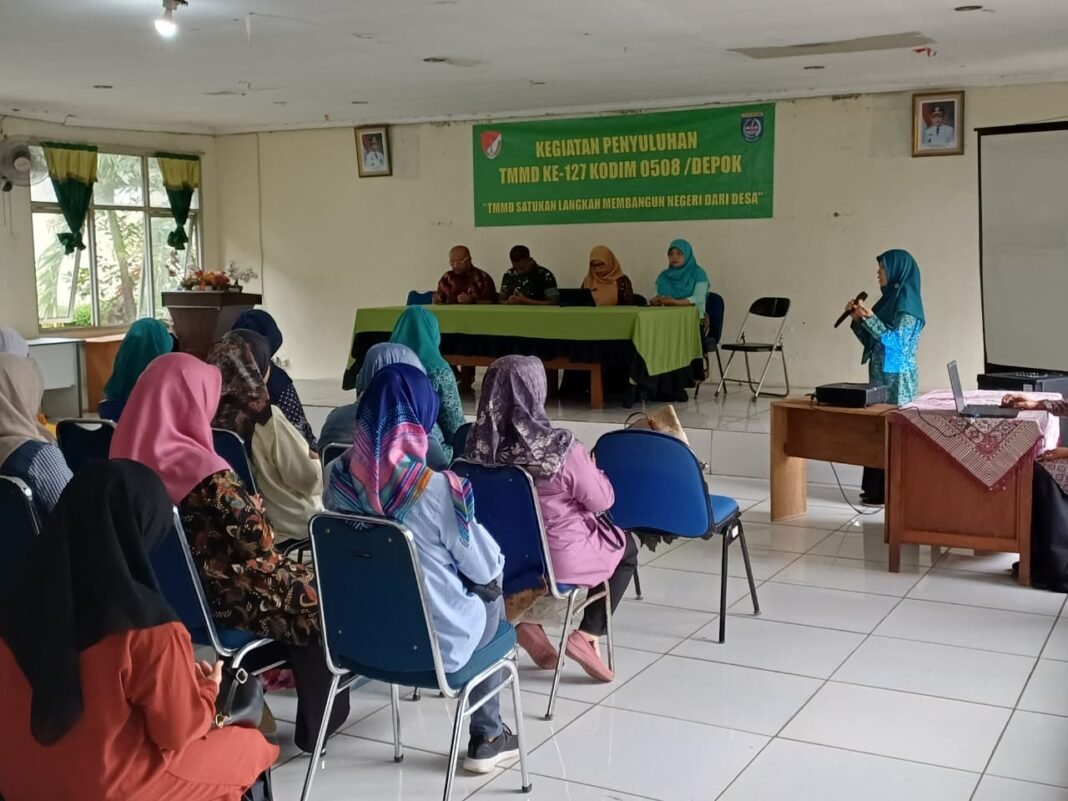 Kodim 0508 Depok Gelar Penyuluhan Kesehatan dan Keluarga Berencana di Cilodong