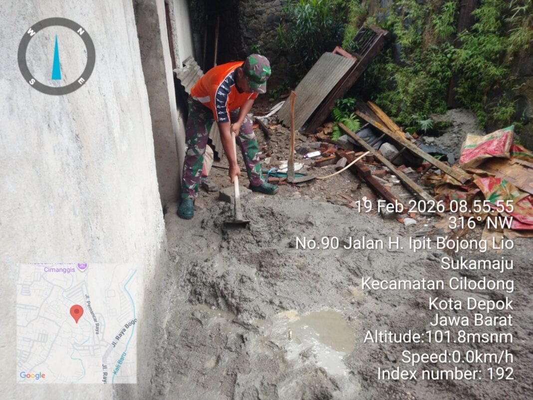 Satgas TMMD Ke-127 Kodim 0508 Depok Capai Progres 49,96% pada RTLH Bapak Saelan