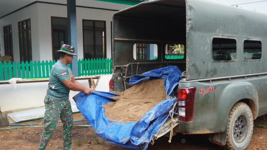 Satgas TMMD ke-127 Optimis Rampungkan Pembangunan Lima Unit MCK di Desa Tri Buana