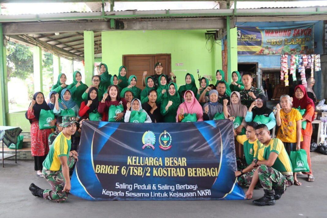 Brigade Infanteri 6 Kostrad Laksanakan Bakti Sosial Menyambut Ramadhan