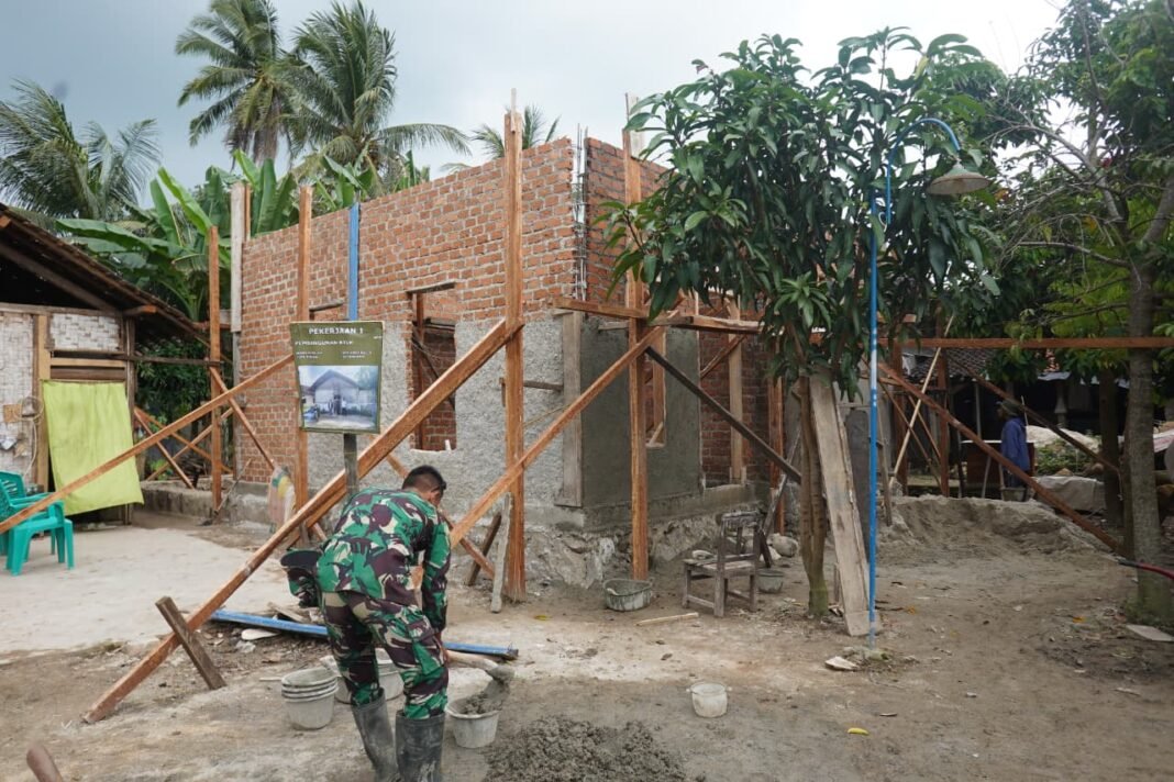 Progres TMMD ke-127, Pembangunan RTLH Bapak Khoirul Anwar Menuju Tahap Plester