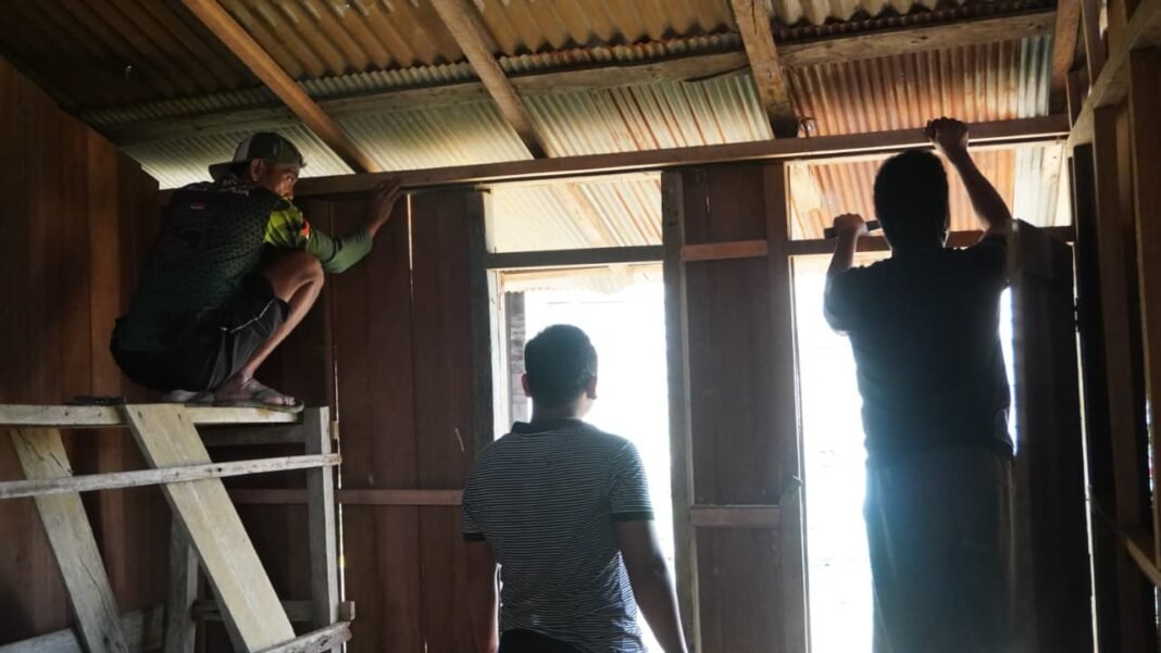 TMMD ke-127 Kodim 1015/Sampit Tunjukkan Dedikasi dalam Pembangunan Hunian Warga