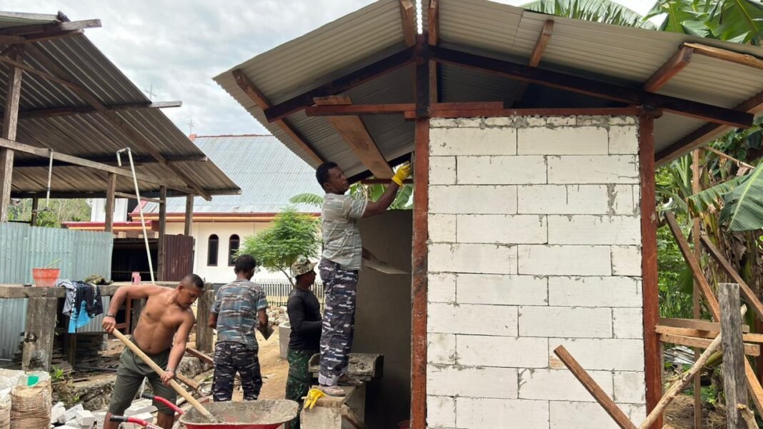 TMMD ke-127: Kodim 1804/Kaimana dan Lanal Kaimana Kolaborasi untuk Pembangunan MCK
