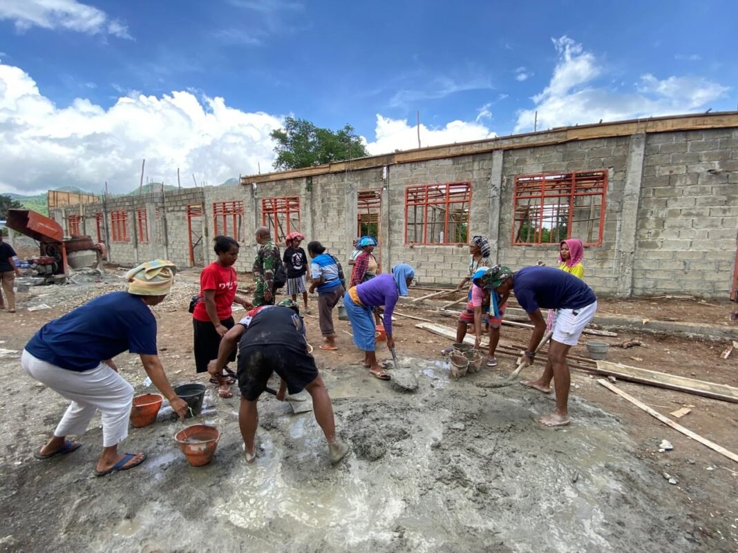 Semangat Gotong Royong di TMMD Ke-127, TNI dan Masyarakat Satukan Energi untuk Pendidikan