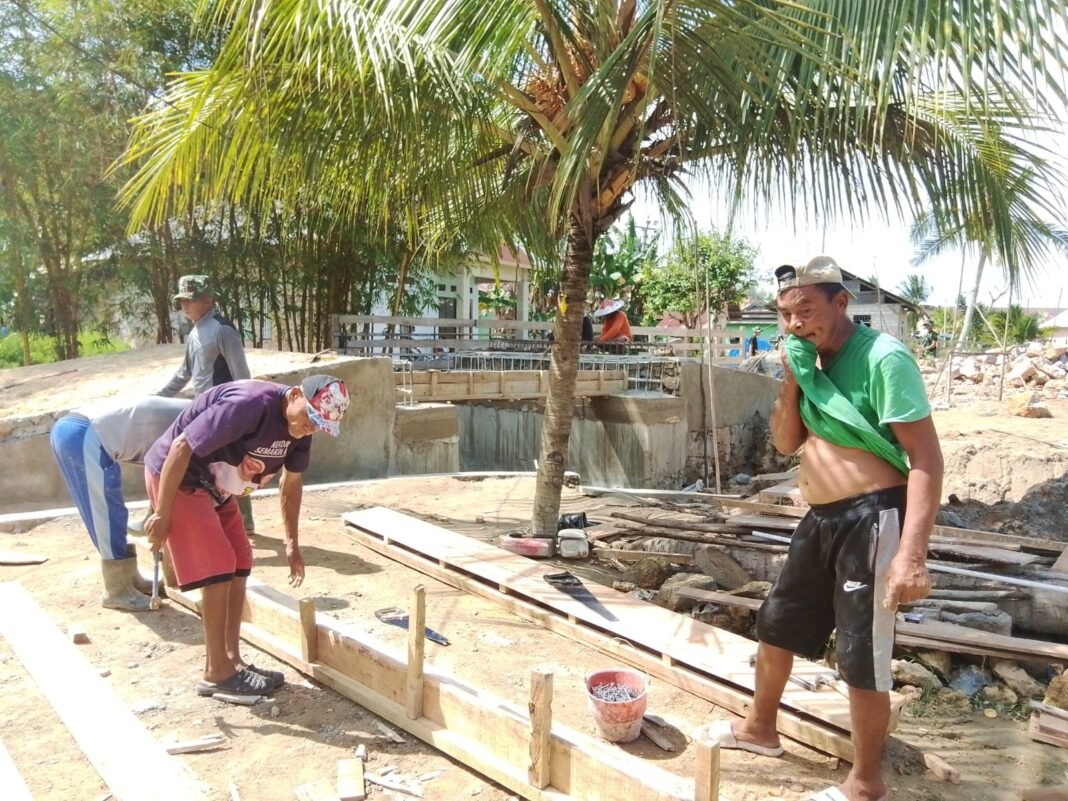 Satgas TMMD 127 Kodim 1417/Kendari Selesaikan Pengecoran Jembatan Sambuli