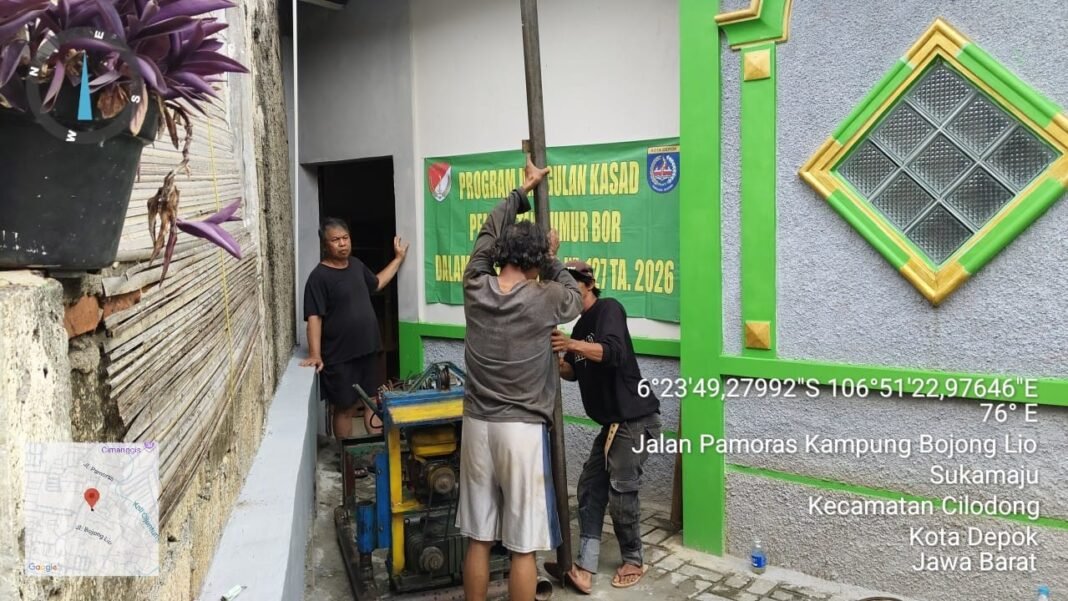 TMMD Ke-127: Pembangunan Sumur Bor di Mushallah Baitul Hikmah untuk Air Bersih