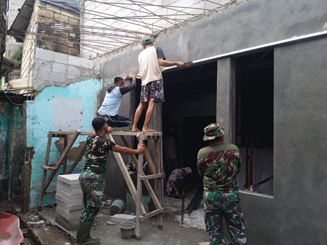 Kemajuan 59 Persen, RTLH Ibu Murdiana Digenjot oleh Satgas TMMD Ke-127 Kodim 0508/Depok