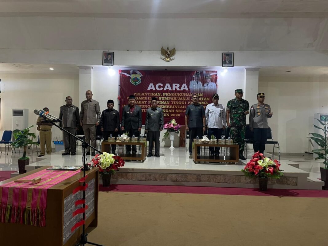 Pemkab TTS Resmi Lantik 19 Pejabat Tinggi, Dandim 1621/TTS Berikan Dukungan Penuh kepada Pemerintah