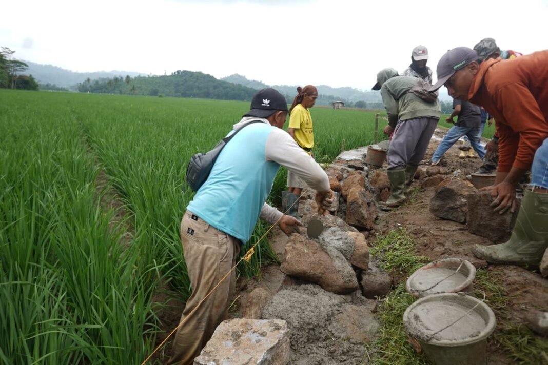 Talud TMMD ke-127 Kodim 0421/Lampung Selatan Dukung Ketahanan Infrastruktur Desa