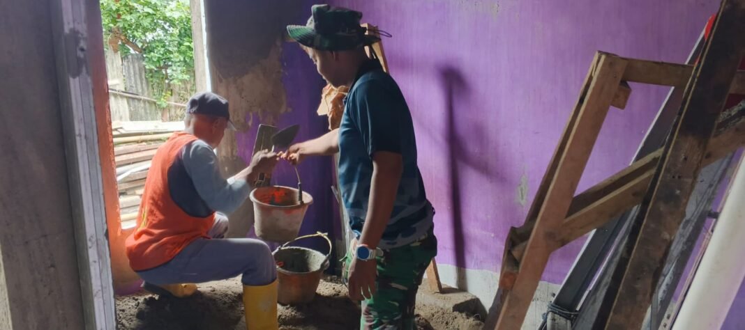 Satgas TMMD Ke-127 Kodim 0508/Depok Percepat Rehabilitasi RTLH, Progres Tiga Rumah Capai 60 Persen