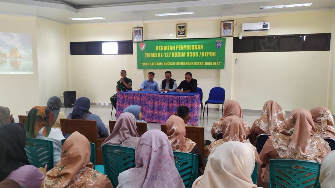 Kolaborasi TNI dan Pemda Dukung Kegiatan Non Fisik TMMD Ke-127 di Kalimulya