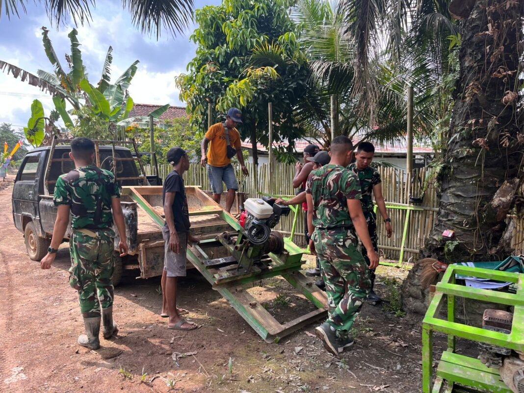 Kolaborasi Satgas TMMD 127 dan Warga Wonosari dalam Pembangunan Sumur Bor