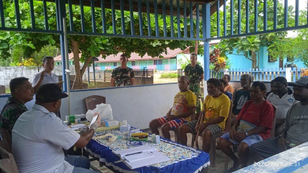 Penyuluhan Bahaya Narkoba dan Miras Digelar TMMD 127 di Kampung Sisir