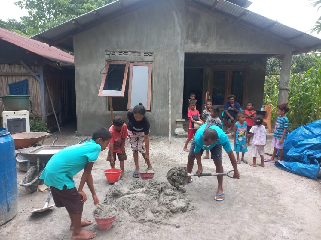 TMMD Ke-127 Kodim 1618/TTU Hadirkan Rumah Layak Huni di Desa Sunkaen