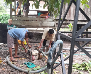Satgas TMMD 127 Kodim 1305/Buol Tolitoli Laksanakan Proyek Air Bersih di Desa Oyom